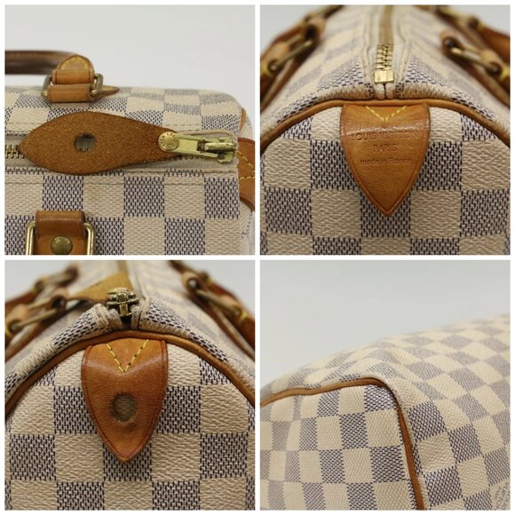 LOUIS VUITTON Damier Azur Speedy 25 Hand Bag - Picture 9 of 15